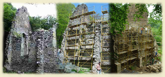 A Martonyi Háromhegyi pálos templom és kolostorrom rekonstrukció I. - Aggteleki nemzeti Park